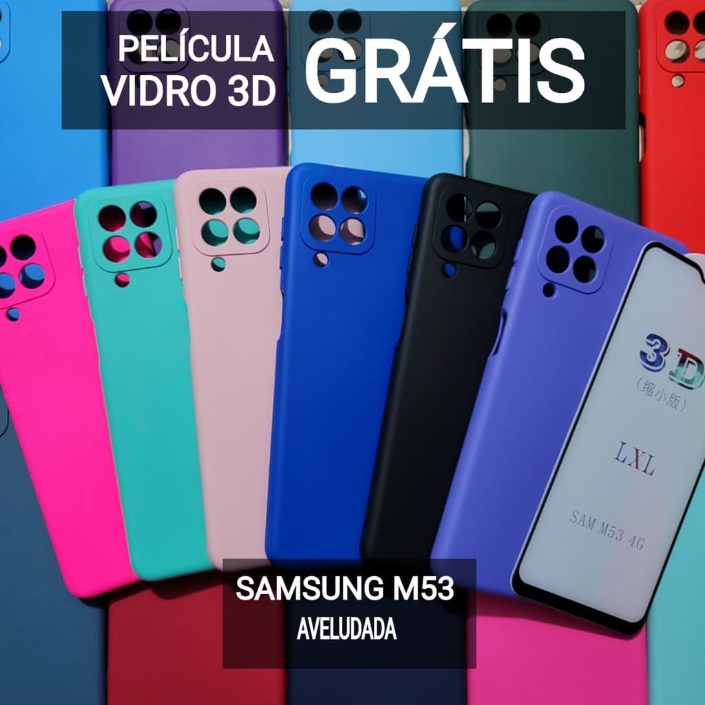 Capa Capinha anti impacto para Samsung Galaxy M53 | Samsung M53 - Aveludada