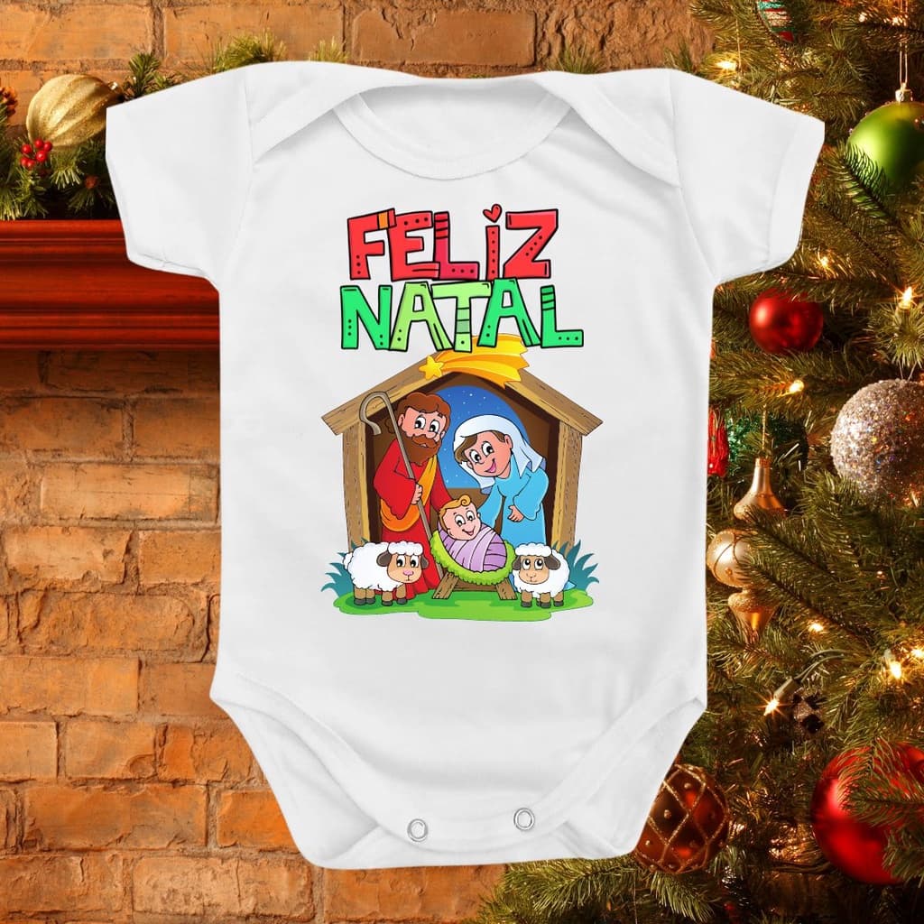Body Roupa Bebê Presente Menino Menina Natal Presépio Jesus