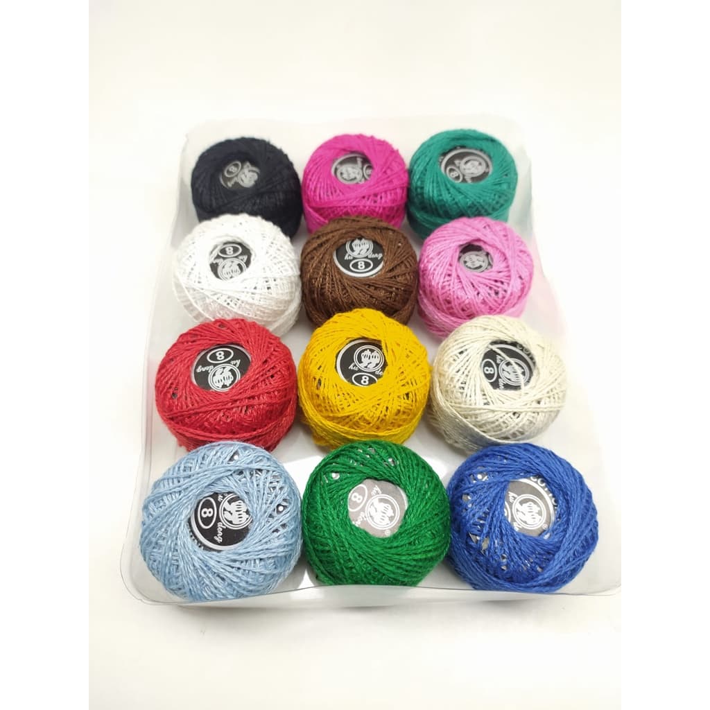Kit com 12 Linhas de Crochê 40m – Cores Variadas | Artesanato, Amigurumi, DIY