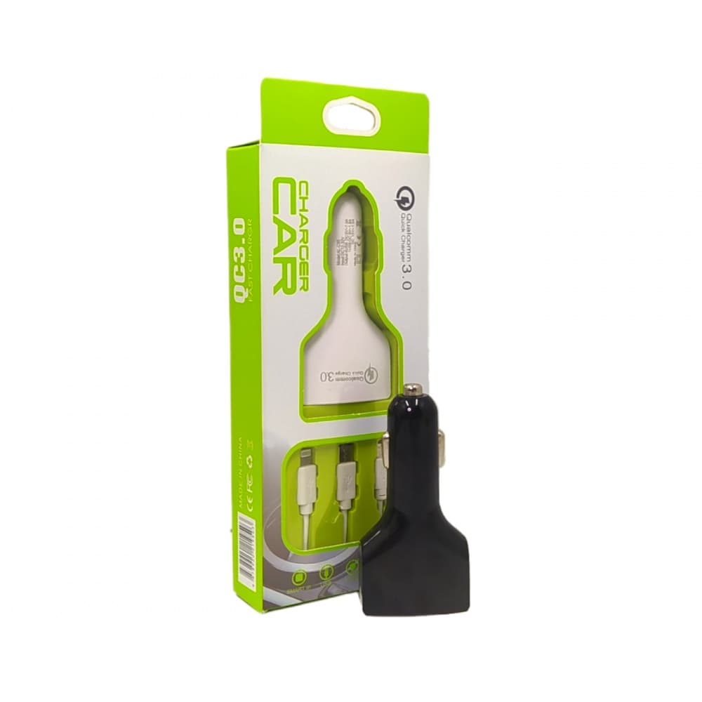 Carregador Veicular Altomex Carga Rápida 4 entradas USB 3 em 1 AL C-95