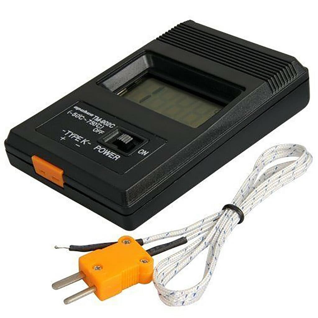 Termômetro Digital Tipo K Termopar sonda 1 Metro Sensor De Temperatura até 270 graus medidor mediçao termoresistencia