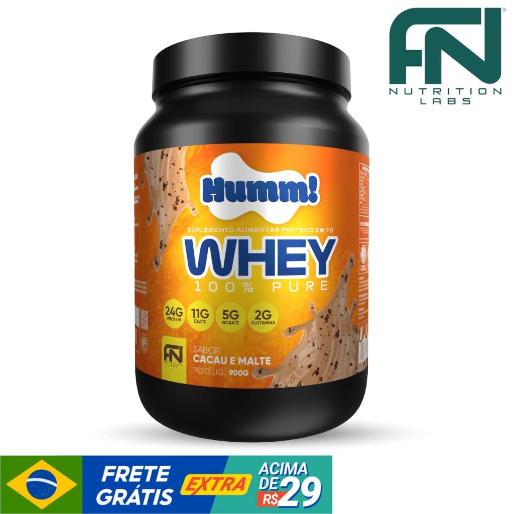 Whey Protein 100% Humm Force Nutrition Labs Chocolate e Malte
