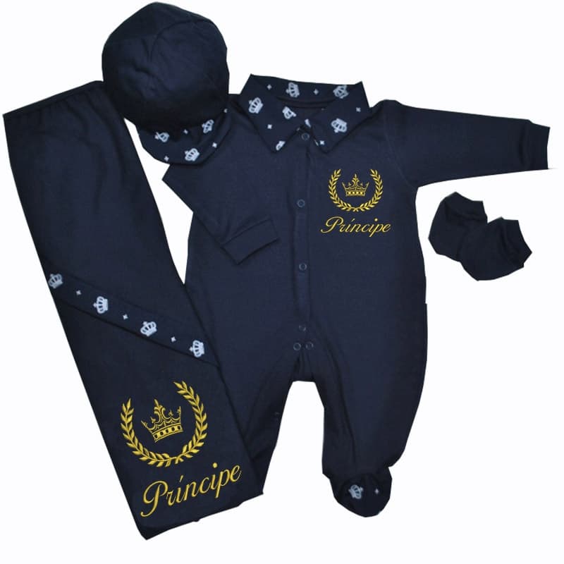 Kit Saída Maternidade  Menino\Menina Bebê Roupas de Bebê 4 Peças