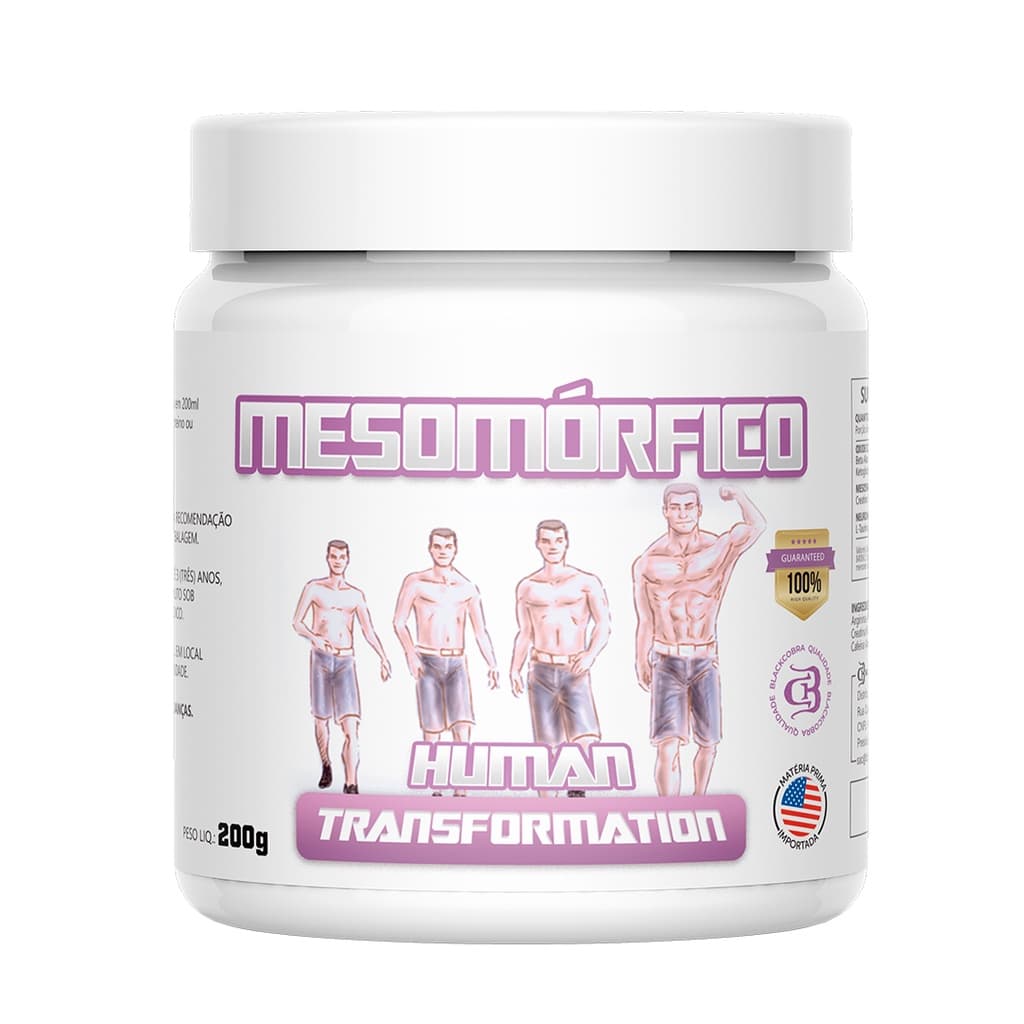 Pré Treino Mesomórfico 300g Black Cobra Frutas Vermelhas