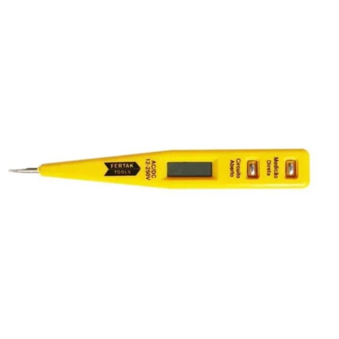Chave Teste De Voltagem digital Elétrica 12v A 250v - FERTAK