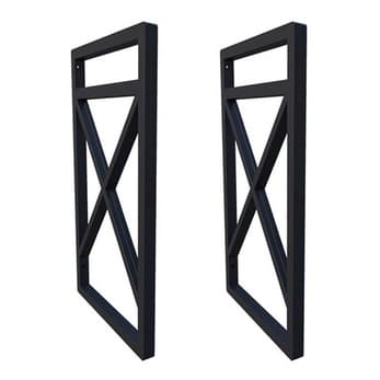02 - Suporte Nicho Prateleira Estilo Industrial Parede