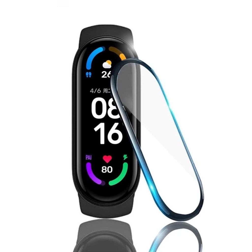 Película Protetora Para Relogio Smartwatch Gel 3D Nano Curvada Xiaomi Mi Band 4 5 6 e 7  Película Proteção