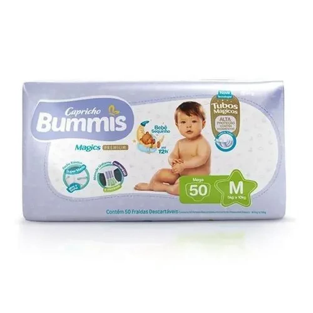 Fralda Bummis M, 50 Unidades