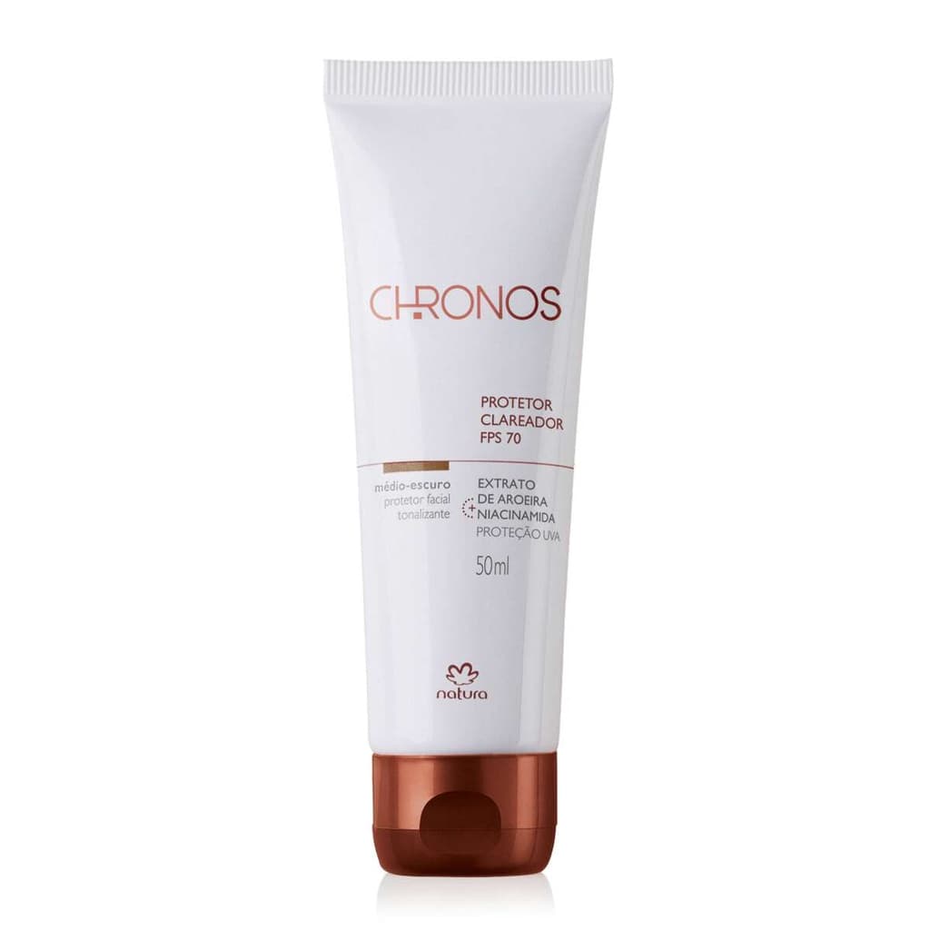 Protetor Clareador médio escuro FPS 70 Chronos - 50 ml
