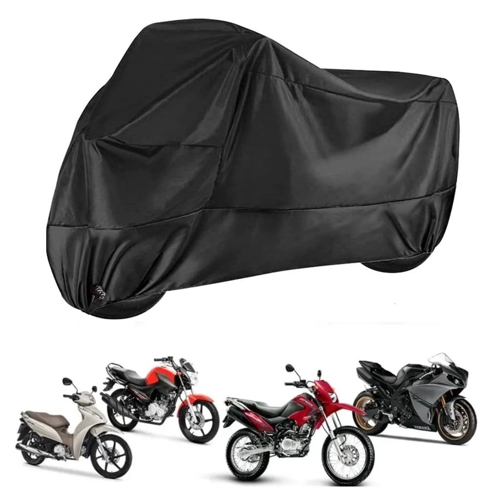 Capa de Couro Para Cobrir Moto Interior Não Risca Impermeável Anti Uv