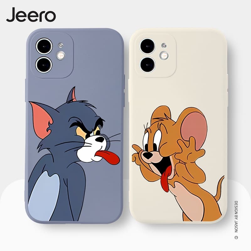 Capa De Celular Casal Cartoon Anime Fofa Anti Impacto Capinha Para iPhone 17 Air 16 15 14 13 12 11 Pro Max XS XR HFE1538