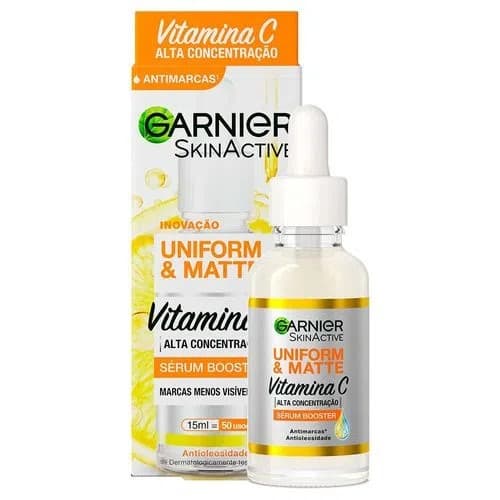 SÉRUM BOOSTER- UNIFORM&MATTE- VITAMINA C- GARNIER- 15ml