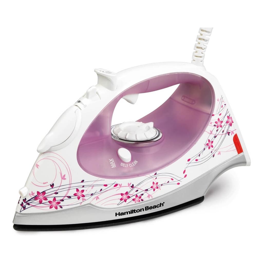 FERRO DE PASSAR A VAPOR HAMILTON BEACH FLOWERS 110V 1200W
