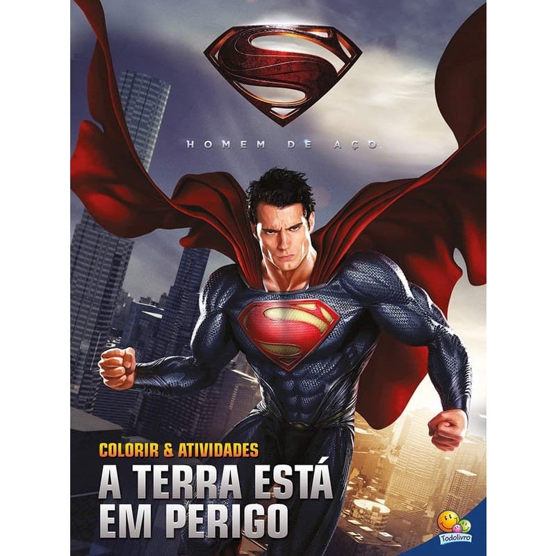 Colorir e atividades(GG)-Homem de aço: A Terra esta em perigo