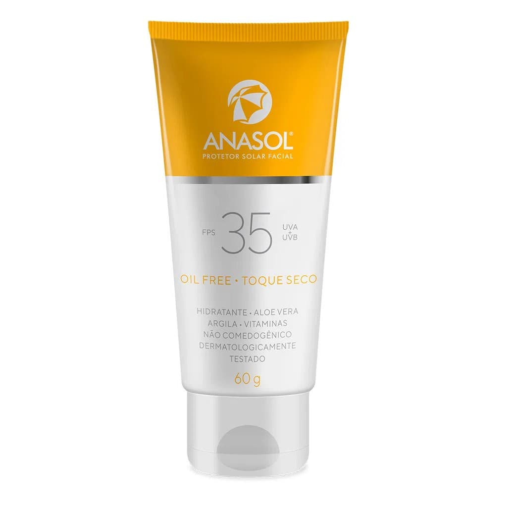 Anasol Protetor Solar Facial FPS 35 - 60 g - Vegano
