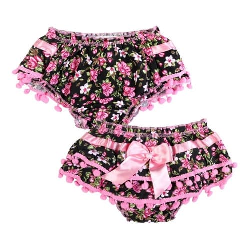 Kit 15 Calcinha Infantil Estampado Babado Cobre Fralda Bunda Rica Fofa