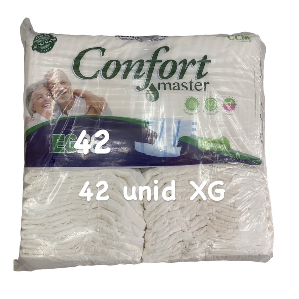 Fralda Geriátrica Hiper Pacotão USO PROLONGADO NOTURNA FARDO COM 50 M/ 50G/ E 42XG