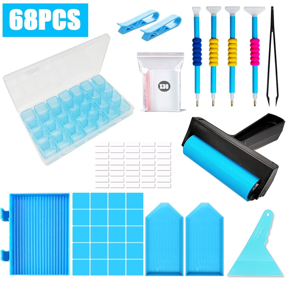 Conjunto De Ferramentas Para Pintura Com Bordados Diamante DIY Acessórios 5D Pinça Ponto Cruz Bordado Caneta Bandeja De Funil