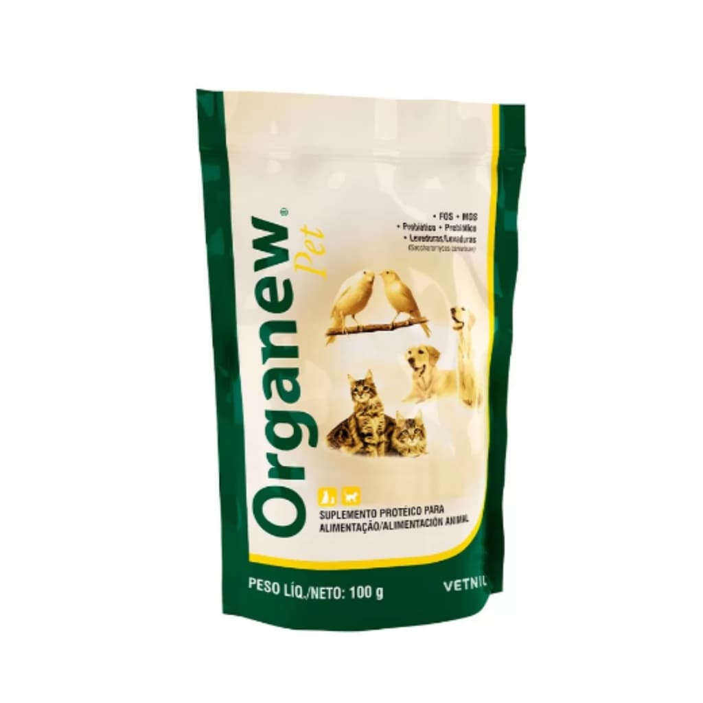 Organew 100g Vetnil Suplemento Probiótico e prebiotico para cachorros e Gatos