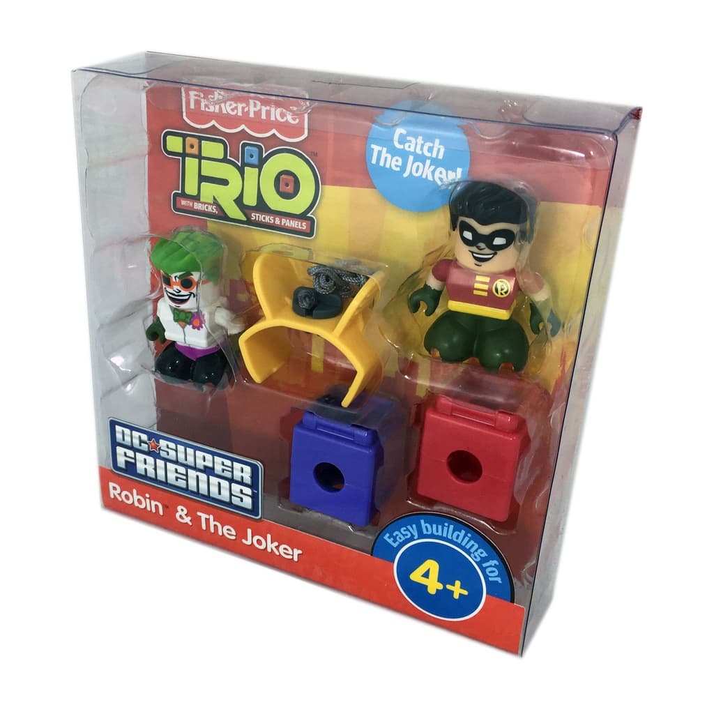 Batman Trio Robin & The Joker (Coringa) DC Super Friends Blocos de montar estilo Lego fácil de montar