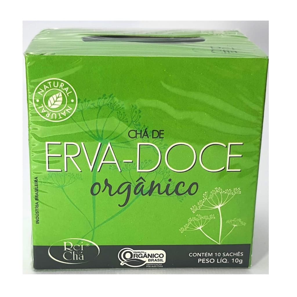 Chá de Erva Doce Orgânico Certificado (10 sachês) Campo Verde