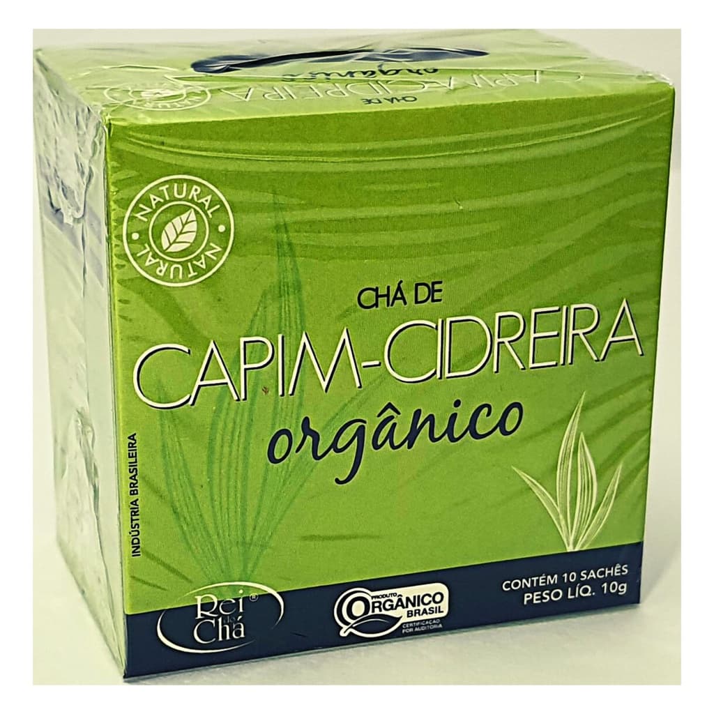 Chá de Capim Cidreira Orgânico Certificado (10 Sachês) Campo Verde