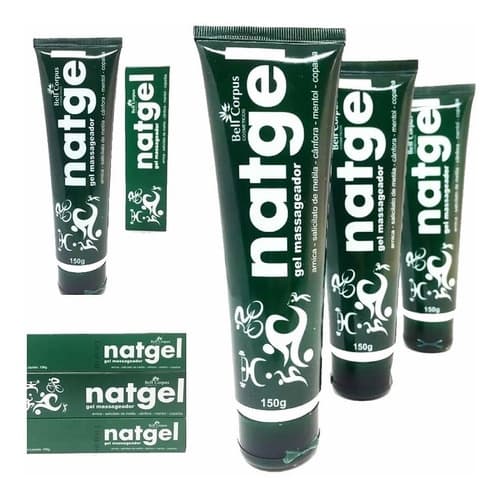 Kit com 12 Gel Massageador Natgel - Bell Corpus 150g