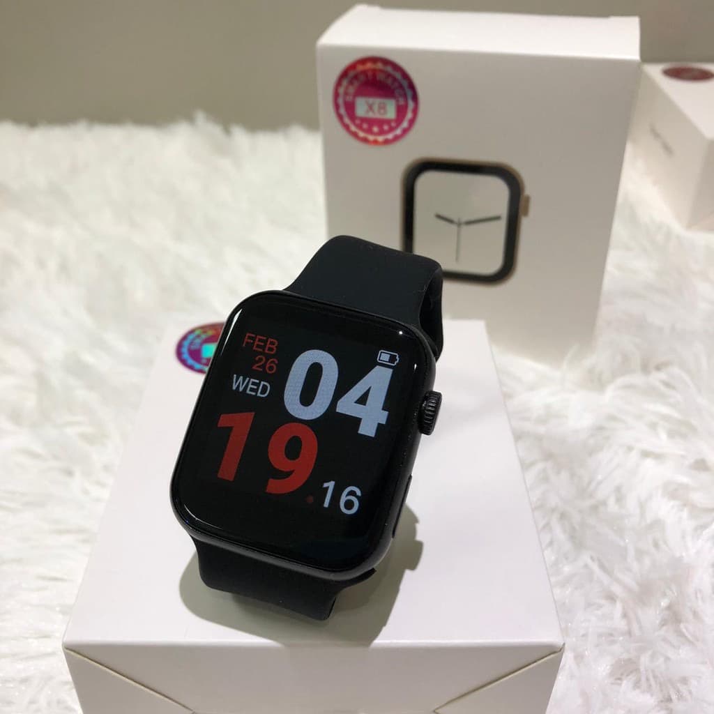 X8 Smart Watch Series 7 Bluetooth Chamada Frequência Cardíaca Rastreador De Pressão Arterial Temperatura Corporal Esportes