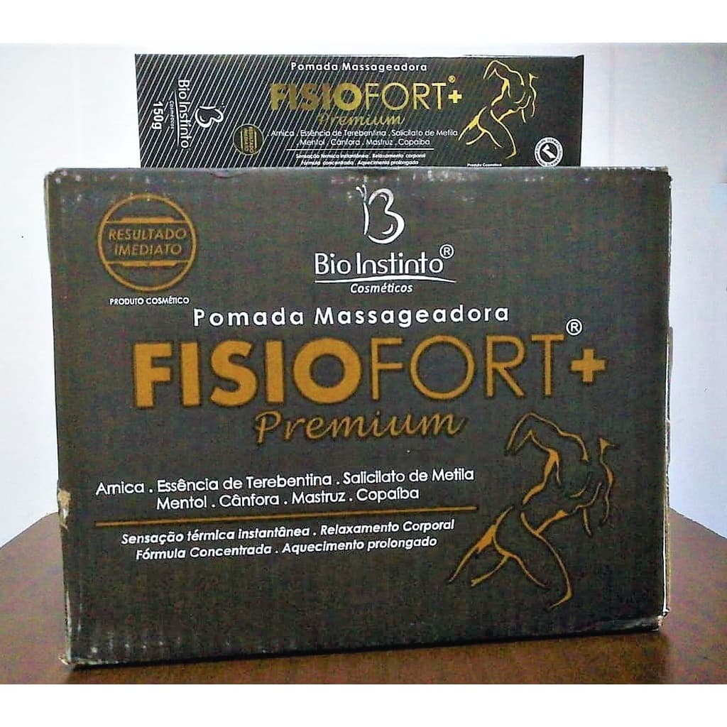 Kit 24 - Pomadas Fisiofort Premium + Kit 24 - Pomadas Fisiofort - Bio Instinto ( 48 unidades )
