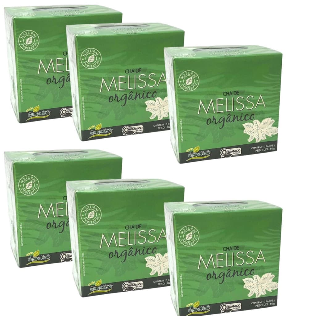 Kit 6cx Chá de Melissa Orgânico - Campo Verde