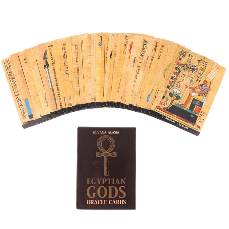 Baralho Da Família Deuses Egípcios Egípcio Cartas De Oráculo Profecia De Tarô Jogo De Tabuleiro De Festa De Contador De Fortuna