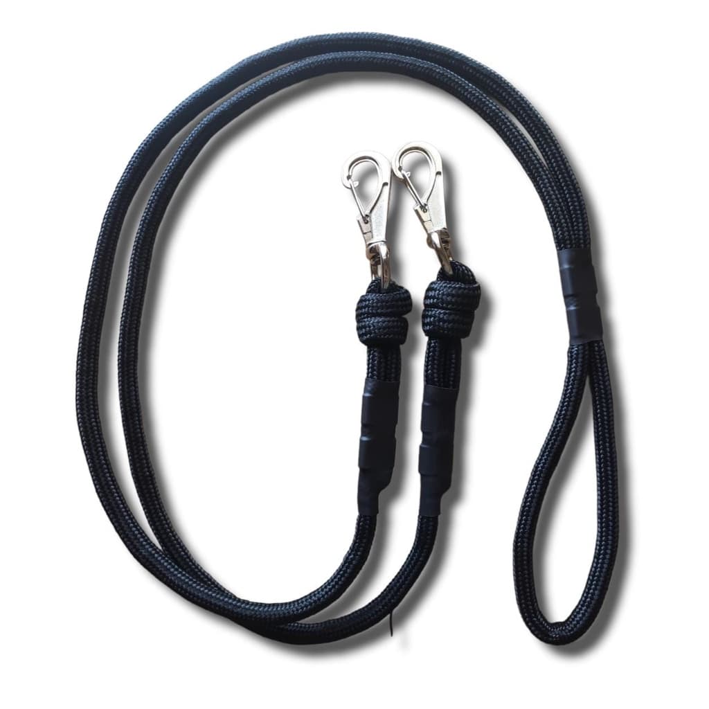 Guia Para Cachorro Dupla para Cães Grande Porte Corda 10 Mm 1,2 Metros