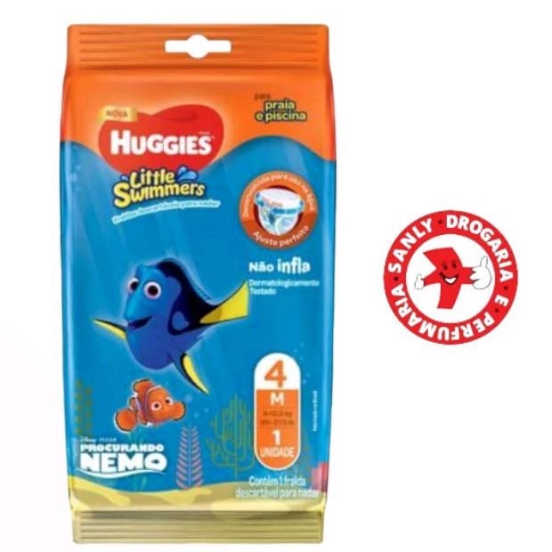 Praia e Piscina Fralda Huggies Tamanho M  9 a 12,5 Kg (1 unidade )