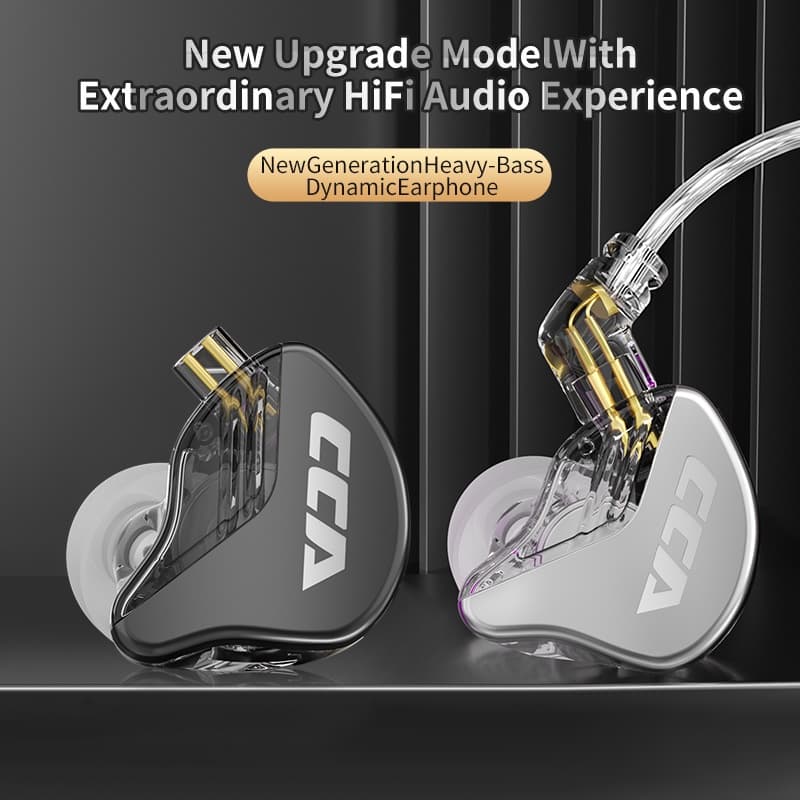 CCA CRA Pendurado No Ouvido Com Fio HiFi Headset Monitor Fones De Cancelamento De Ruído Sport Gamer De Alta Qualidade Co