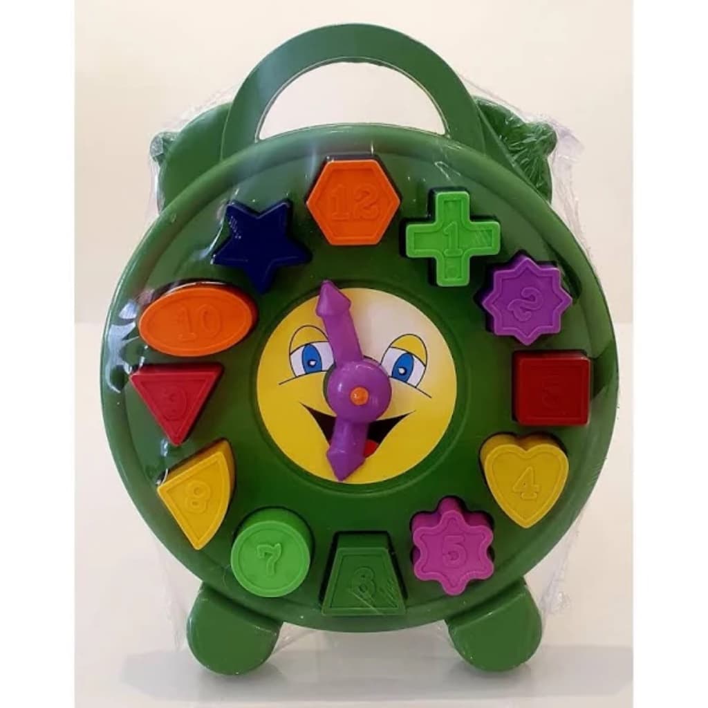 Brinquedo Relógio Educativo de Encaixe Peças Brinquedo Pedagógico Divplast