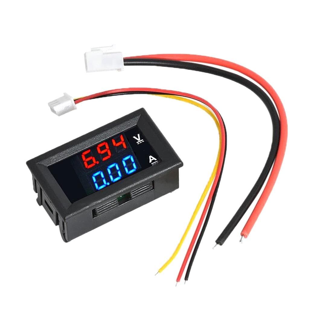 Voltimetro Amperimetro Mede Voltagem Amperagem Medidor Corrente Tensão Digital Led 10a 12v 24v 100v