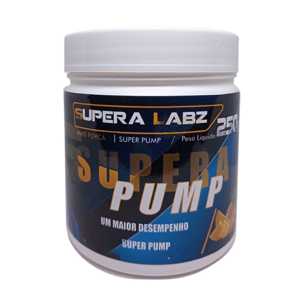 Kit 2 Pré Treino Supera Pump 250g - Arginina | Taurina | Cafeína | Beta Alanina  (Pre Workout)