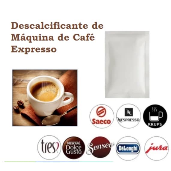 Kit 10 Unid. Descalcificante Universal para Todas as Máquinas de Café Expresso