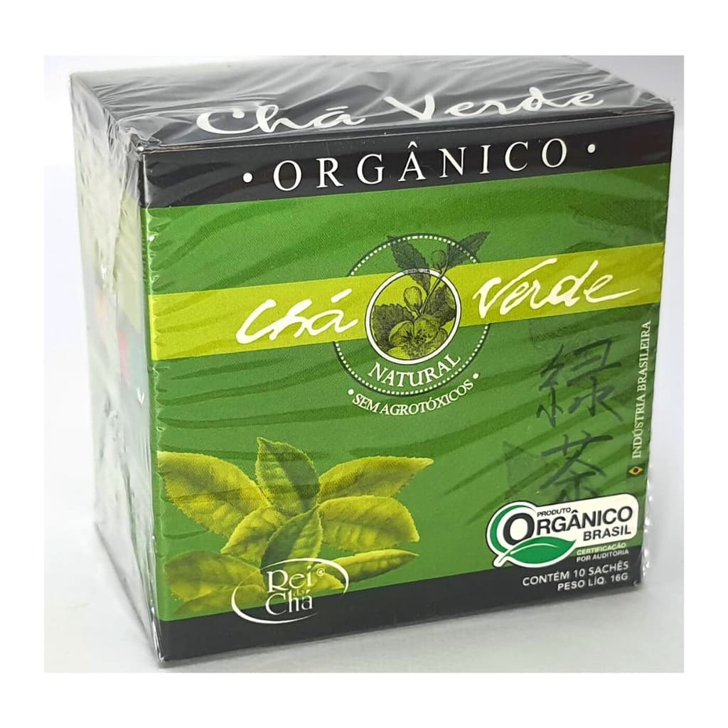 Chá Verde Orgânico Certificado (10 Sachês) Campo Verde
