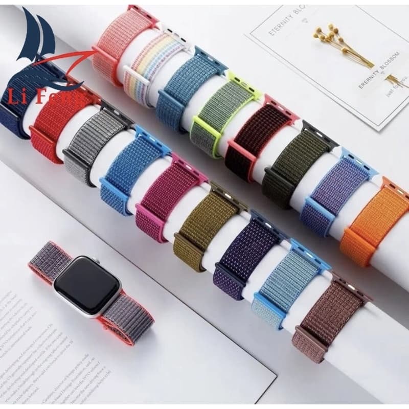 Pulseira Velcro Náilon Para relógio Apple Watch smart Watch iwo