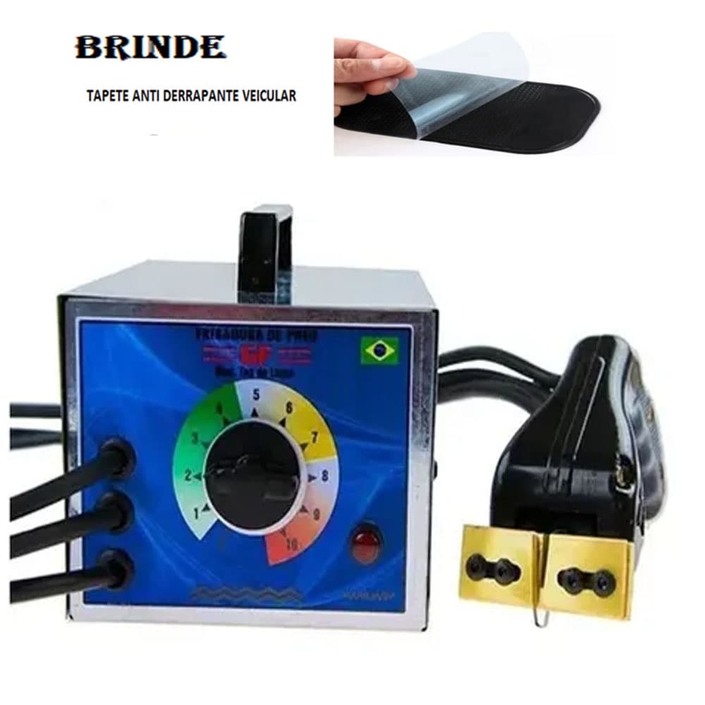 Frisador Riscador de Pneus 10 Temperaturas Bivolt Com 20 Lâminas + Tapete Automotivo