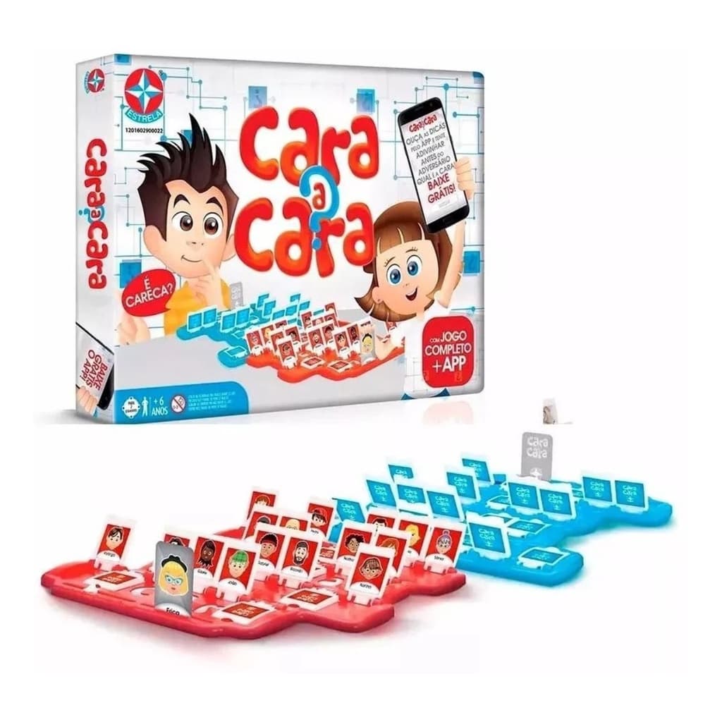Jogo de Tabuleiro Cara A Cara Estrela Original Jogo de mesa Adivinhação Divertido Família Amigos Brinquedos Estrela oficial
