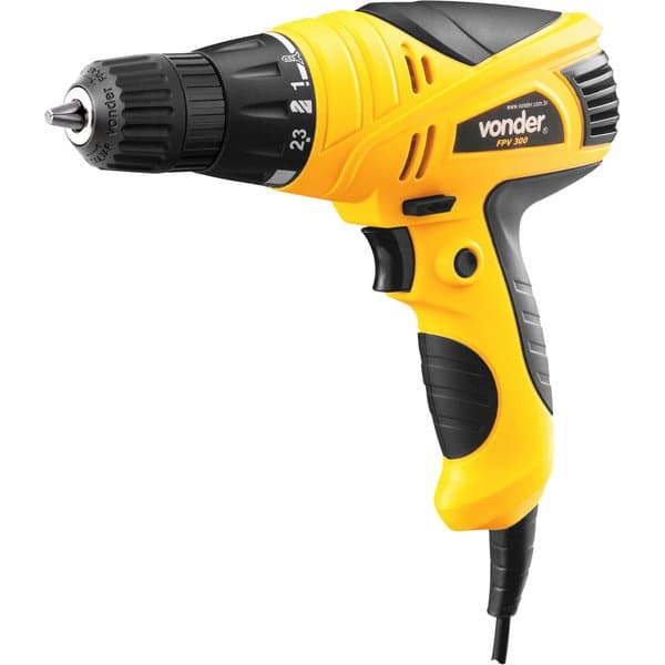 Furadeira E Parafusadeira Elétrica Vonder FPV300 280W 3/8" Profissional Compacta Precisão
