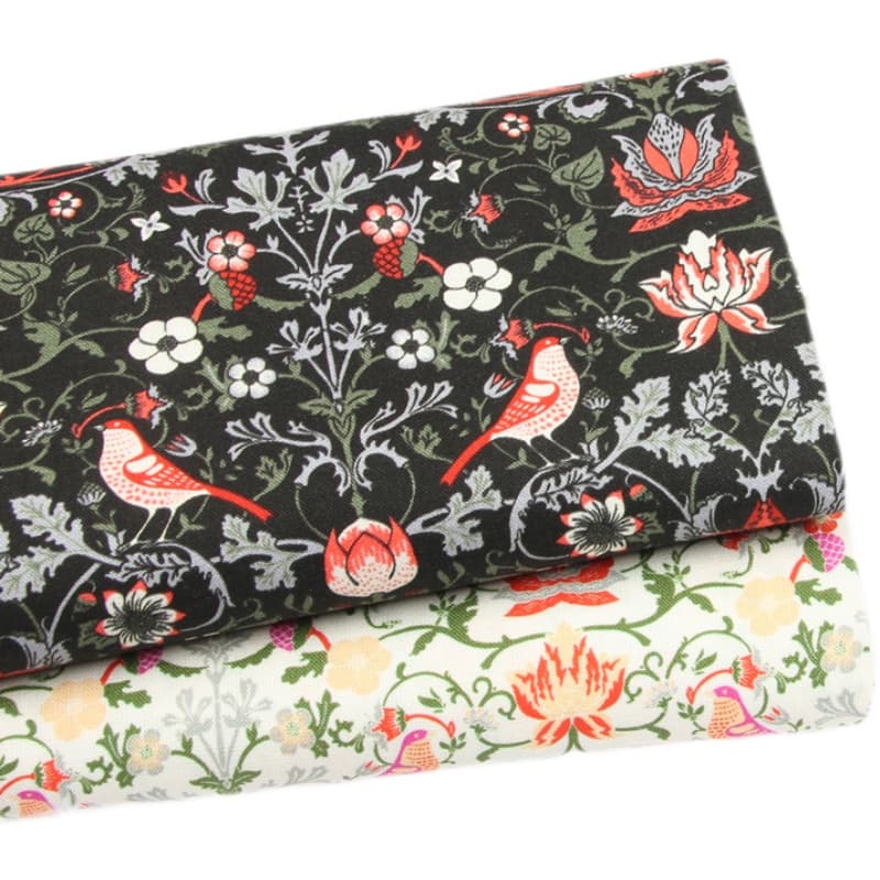 Pássaro Retrô 100 % Algodão Tecido Patchwork Costura Tecidos Acolchoados Bordado Faça Você Mesmo