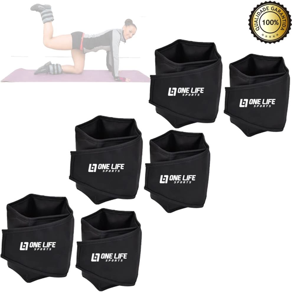 Treino P/ Perna Caneleira Profissional Kit 2kg - 4kg - 6 Kg  Par