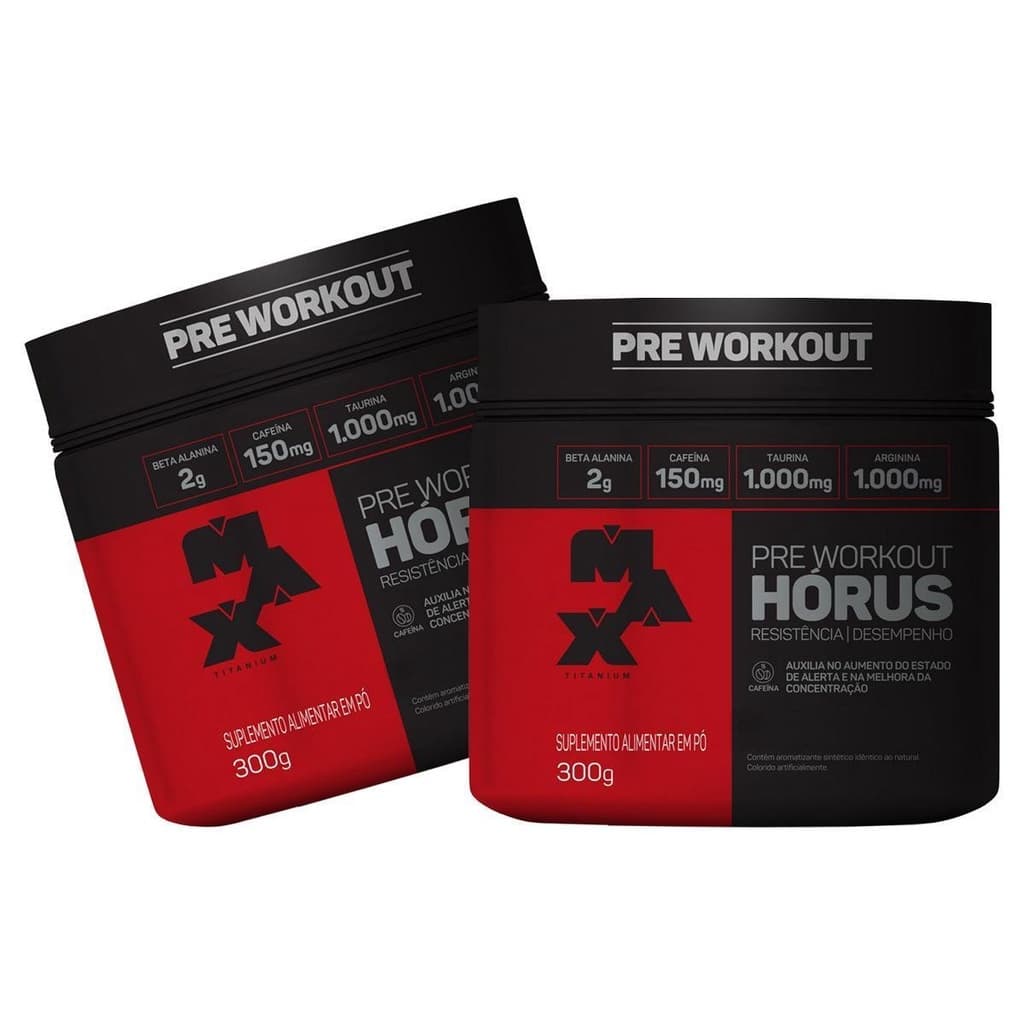 KIT 2X Pre Treino Horus 300g Pre Workout - Max Titanium