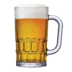 Caneca de vidro cerveja chopp festa presente 360ml Tivoli