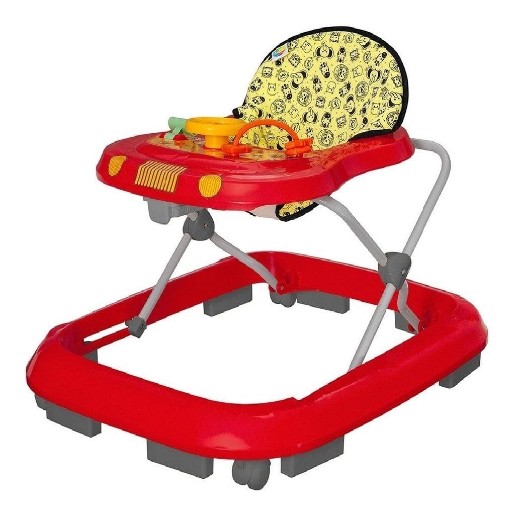 Andador Infantil Musical Para Bebê Com Regulagem - Vermelho