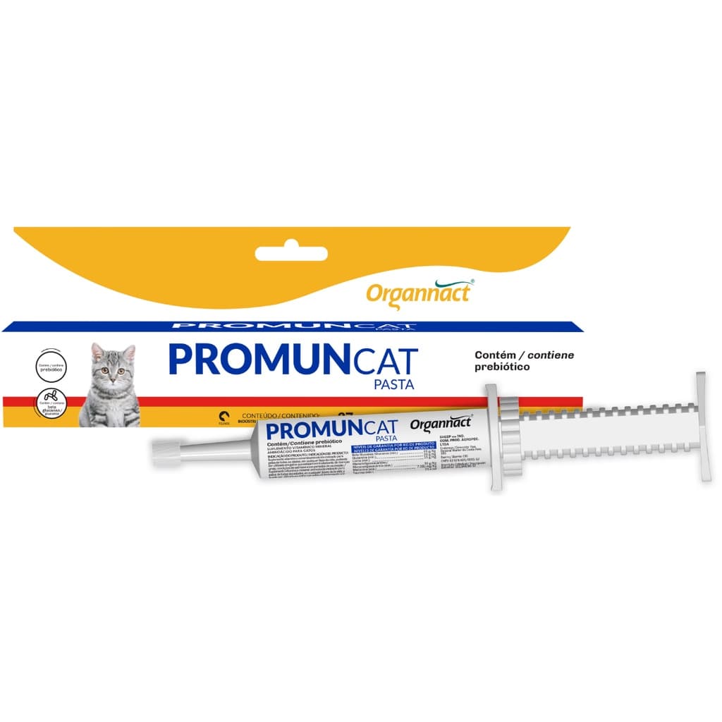 Suplemento Para Gatos Aumenta Imunidade Promun Cat Pasta 30g