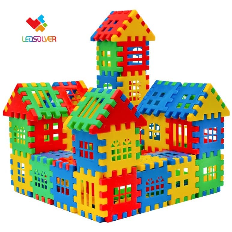 160 peças blocos de montar Blocos de construção para casas Brinquedos Educativos brinquedo para crianças  Brinquedos